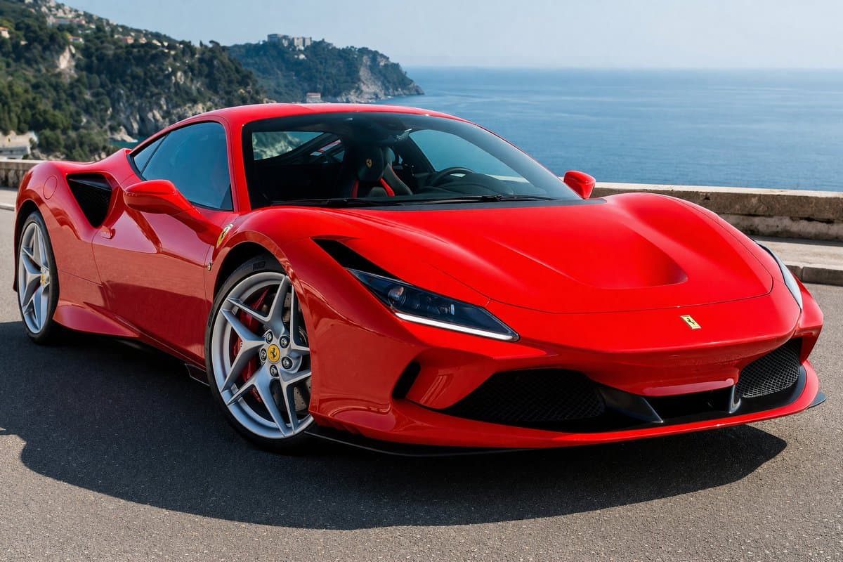 Photorealistic Coastal Sports Car Photography - AI image template preview