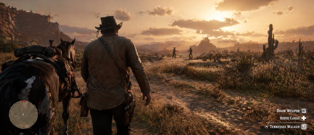 Western Open-World Game Screenshot - AI image template preview