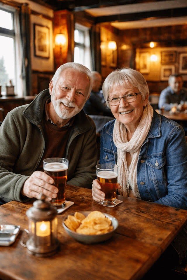 Couple Pub Portrait Transformation - AI image template preview