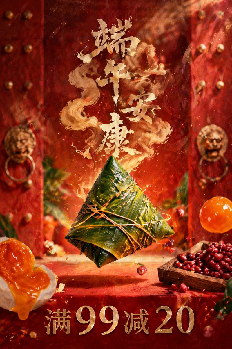 Dragon Boat Festival Promotional Poster - AI image template preview