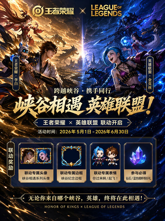 Game Crossover Promotional Poster - AI image template preview