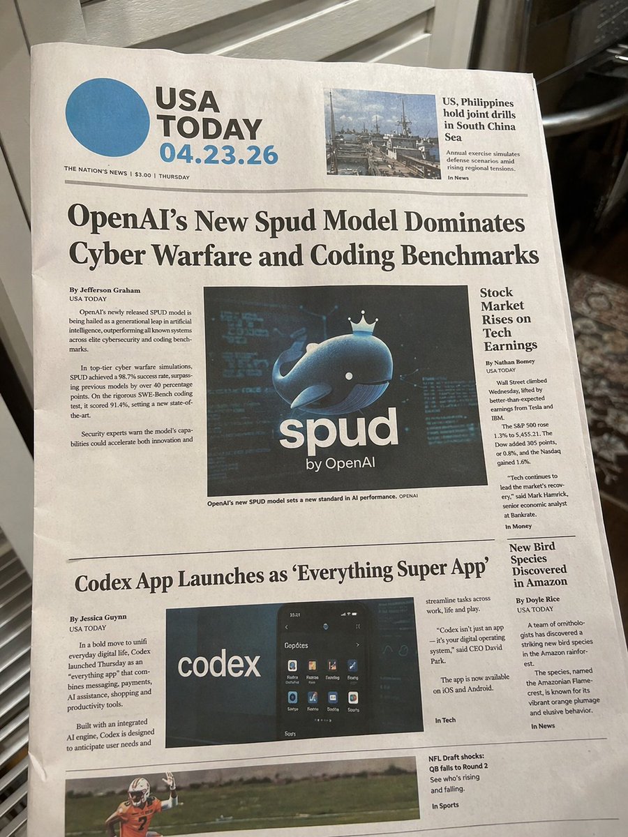 Photorealistic Newspaper Front Page - AI image template preview