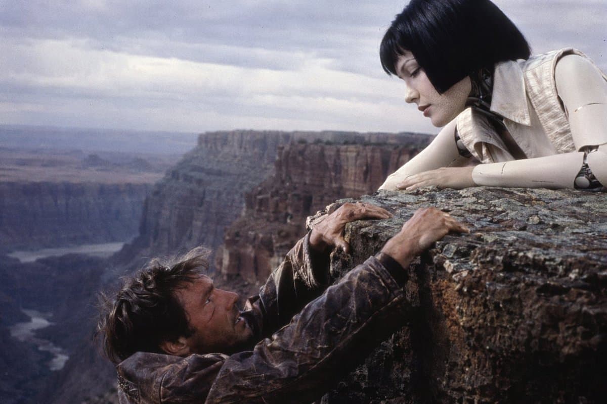 90s Sci-Fi Cliffhanger Movie Still - AI image template preview