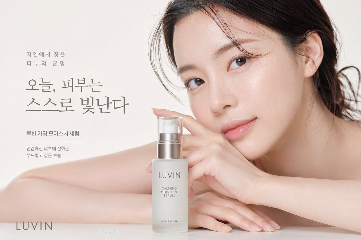 Skincare Beauty Campaign Advertisement - AI image template preview