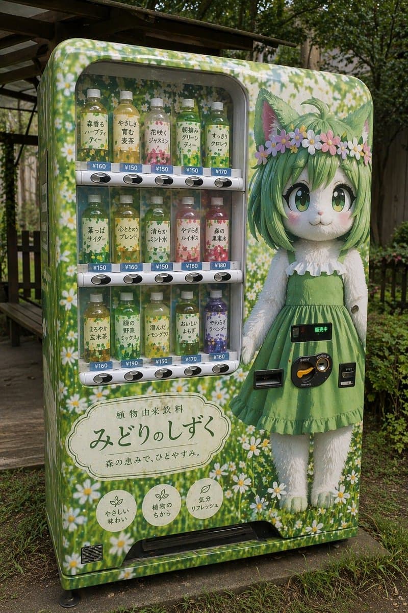 Custom Anime Vending Machine Design - AI image template preview