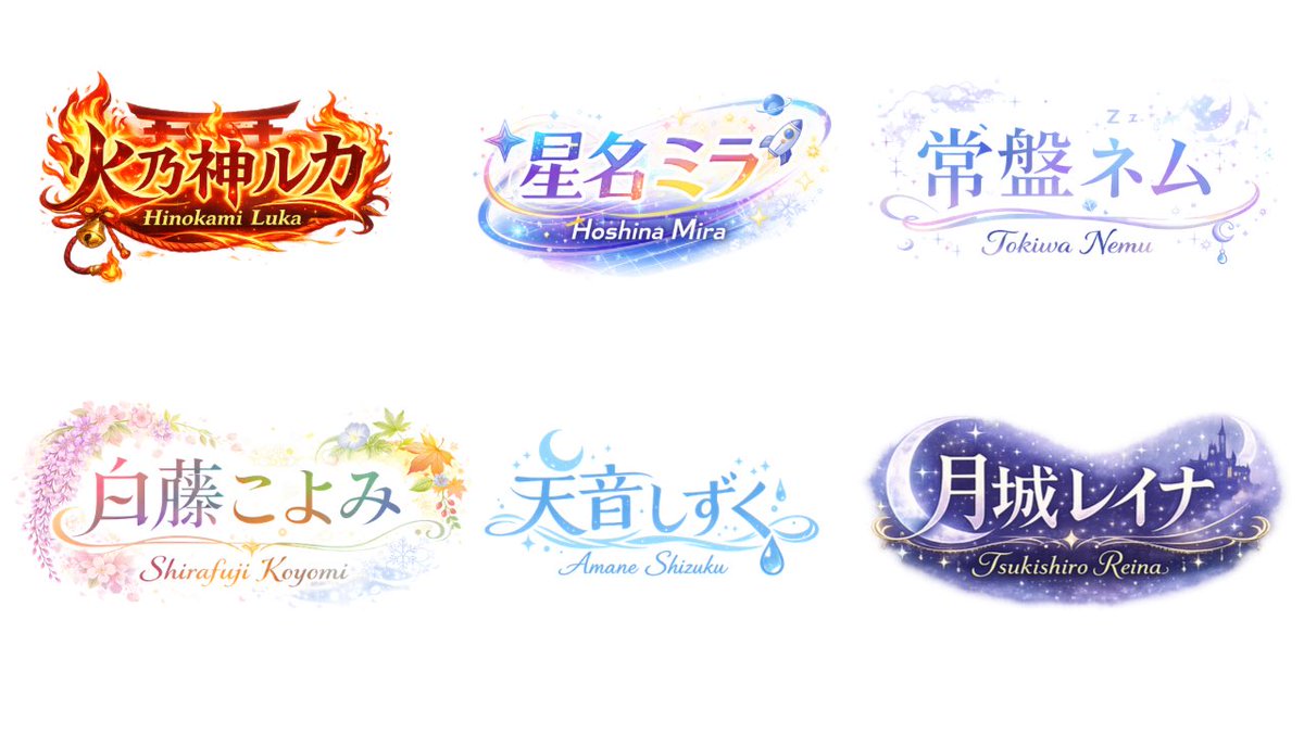 VTuber Logo Concept Grid - AI image template preview