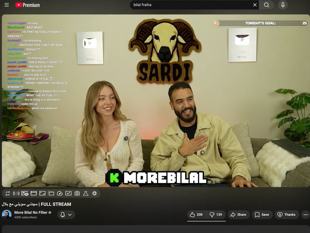 YouTube Livestream Interface Mockup - AI image template preview