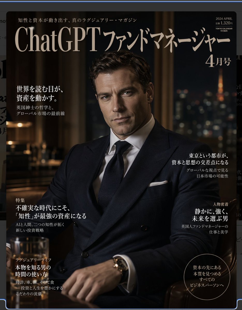 Luxury Magazine Layout - AI image template preview