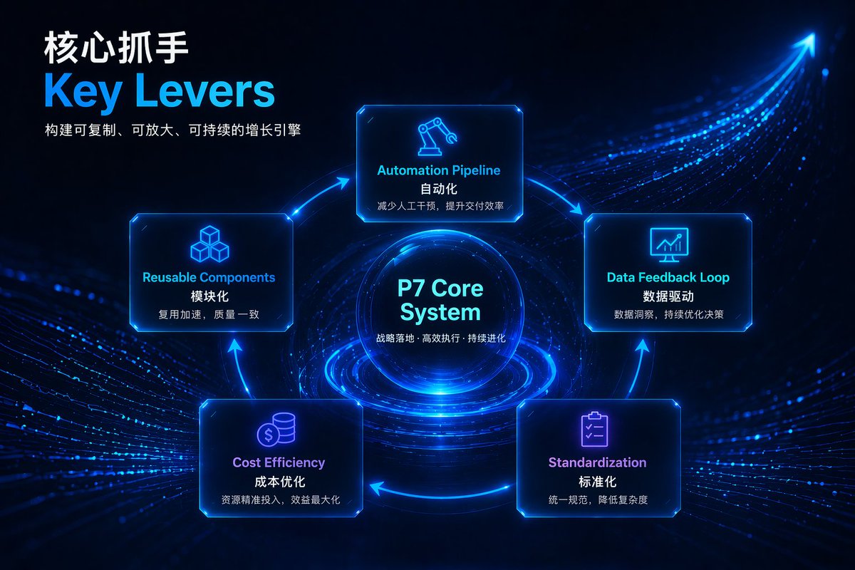 Futuristic Tech Strategy Slide - AI image template preview