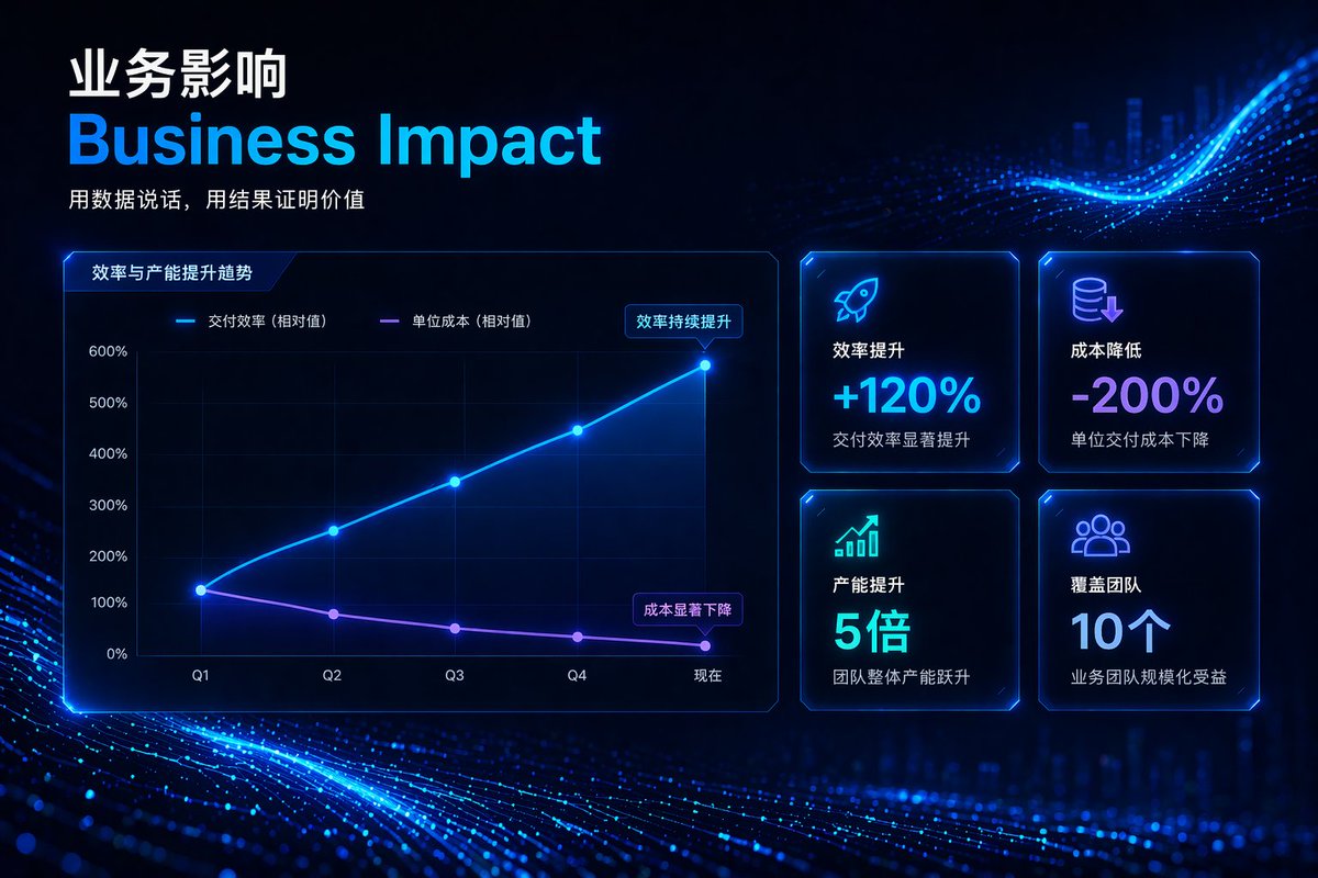 High-Tech Corporate KPI Presentation Slide - AI image template preview