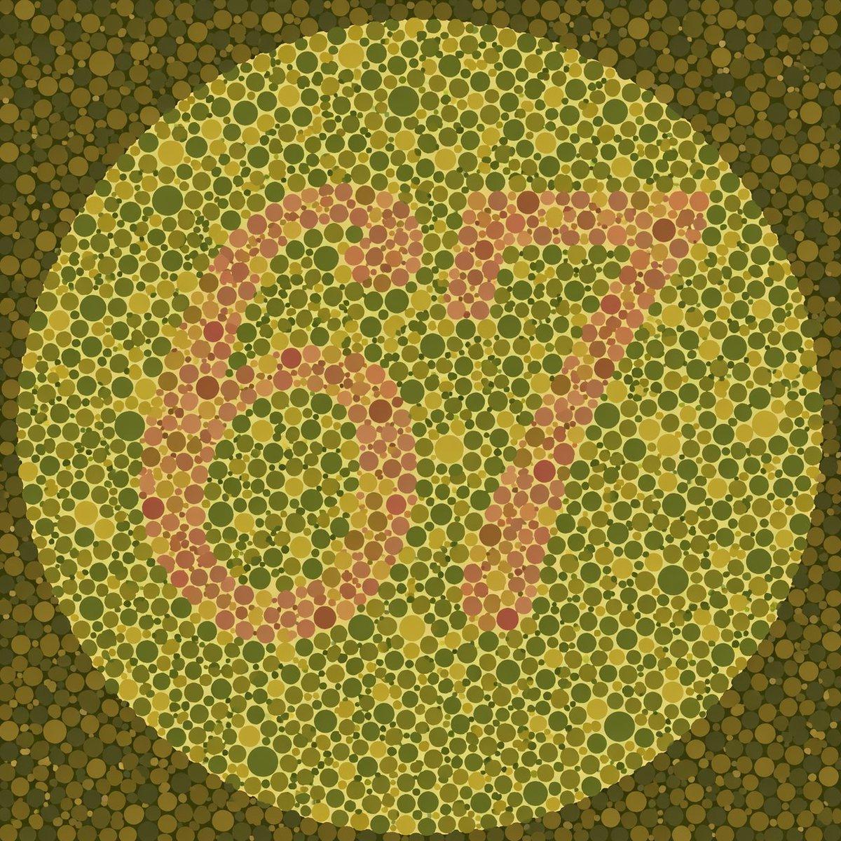 Ishihara Color Blindness Test Plate - AI image template preview