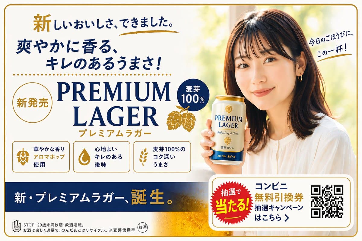 Japanese Beer Advertisement Banner preview