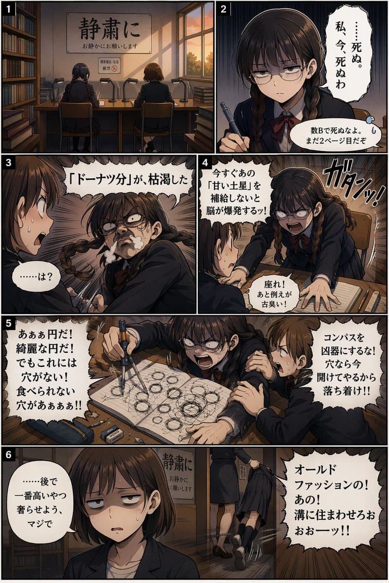 6-Panel Comedy Manga Page - AI image template preview