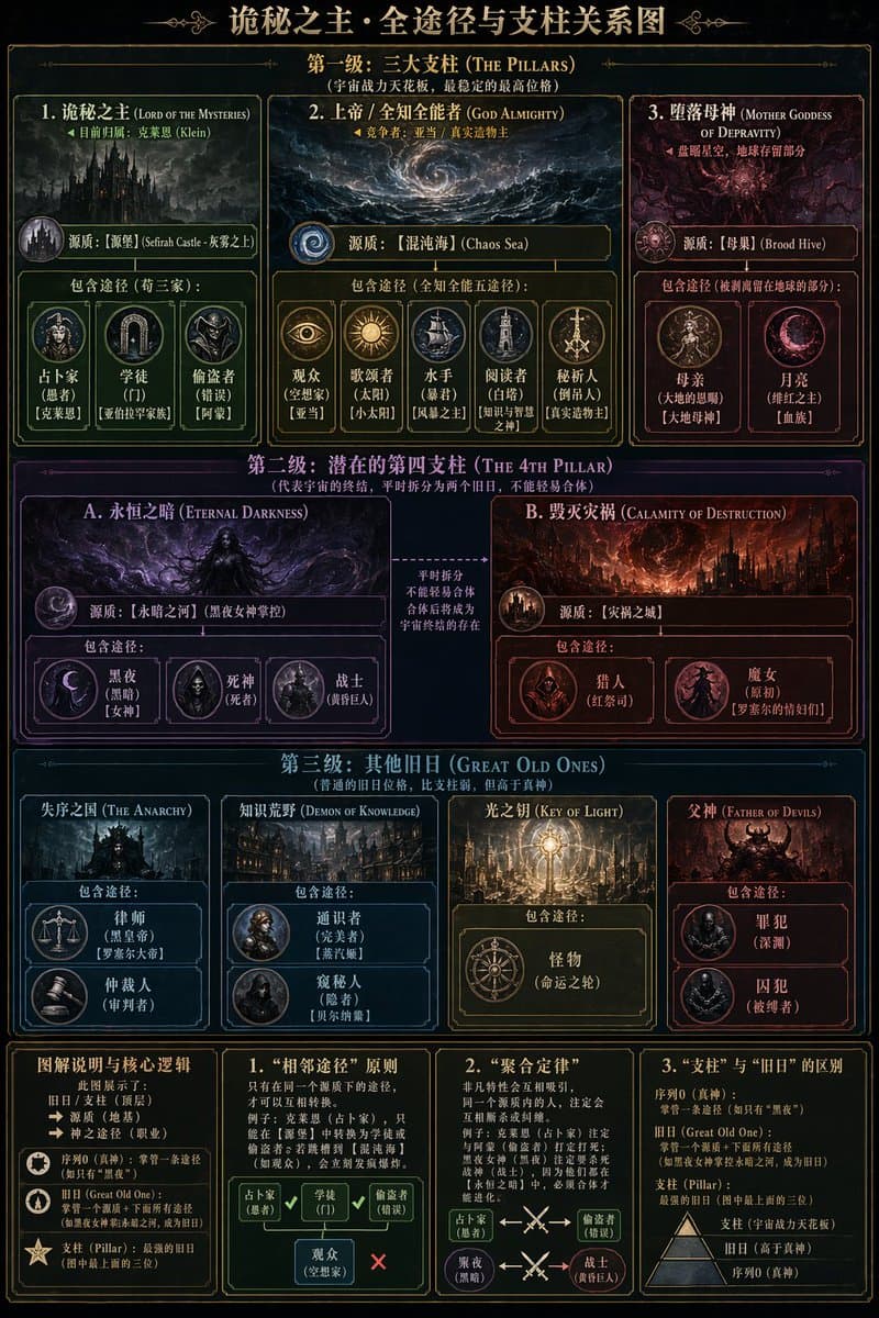 Dark Fantasy Lore Infographic Chart - AI image template preview