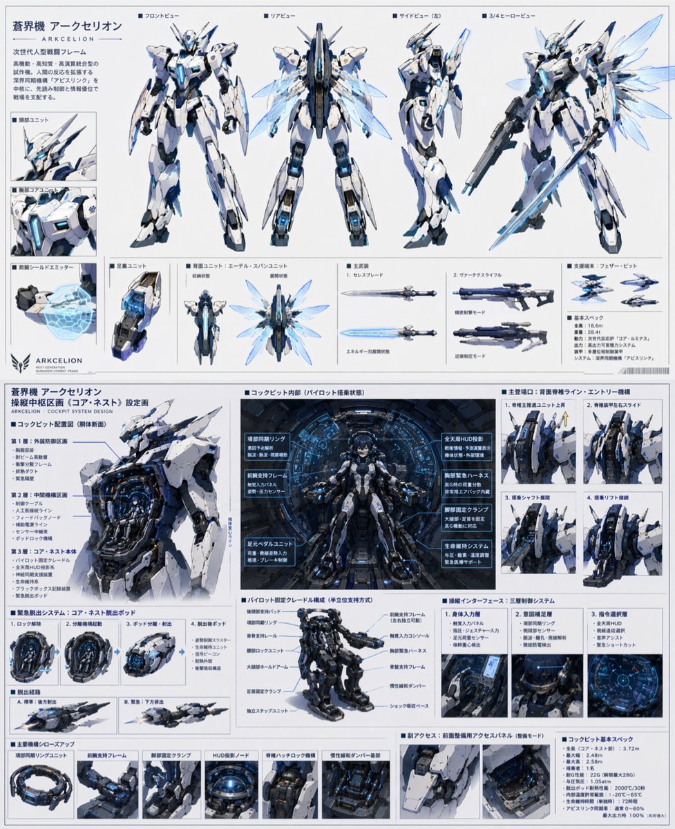 Mecha Protagonist Design - AI image template preview