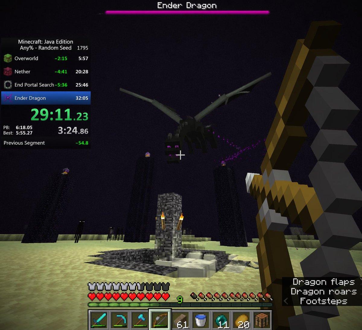 Minecraft Speedrun Screenshot - AI image template preview