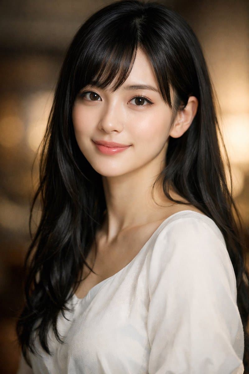 Photorealistic Portrait of a Young Woman - AI image template preview