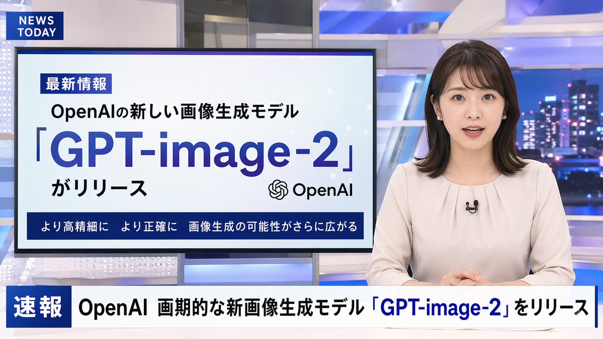 Japanese News Broadcast Mockup - AI image template preview