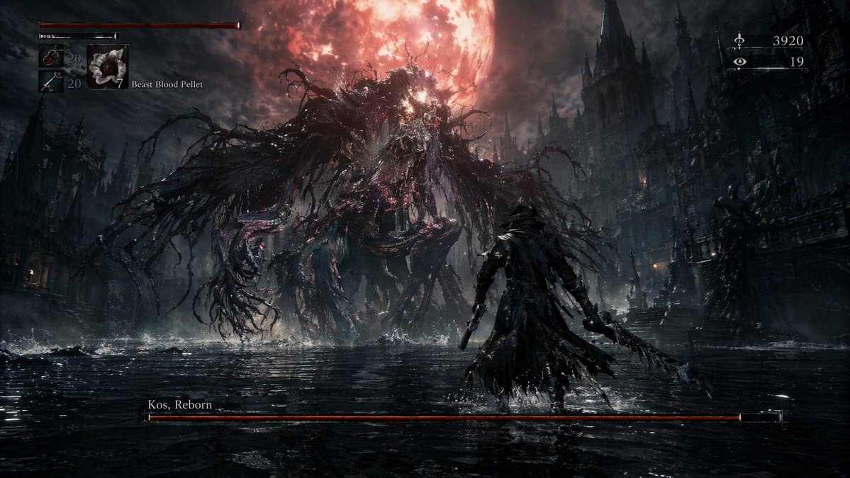 Dark Fantasy RPG Boss Fight Screenshot - AI image template preview
