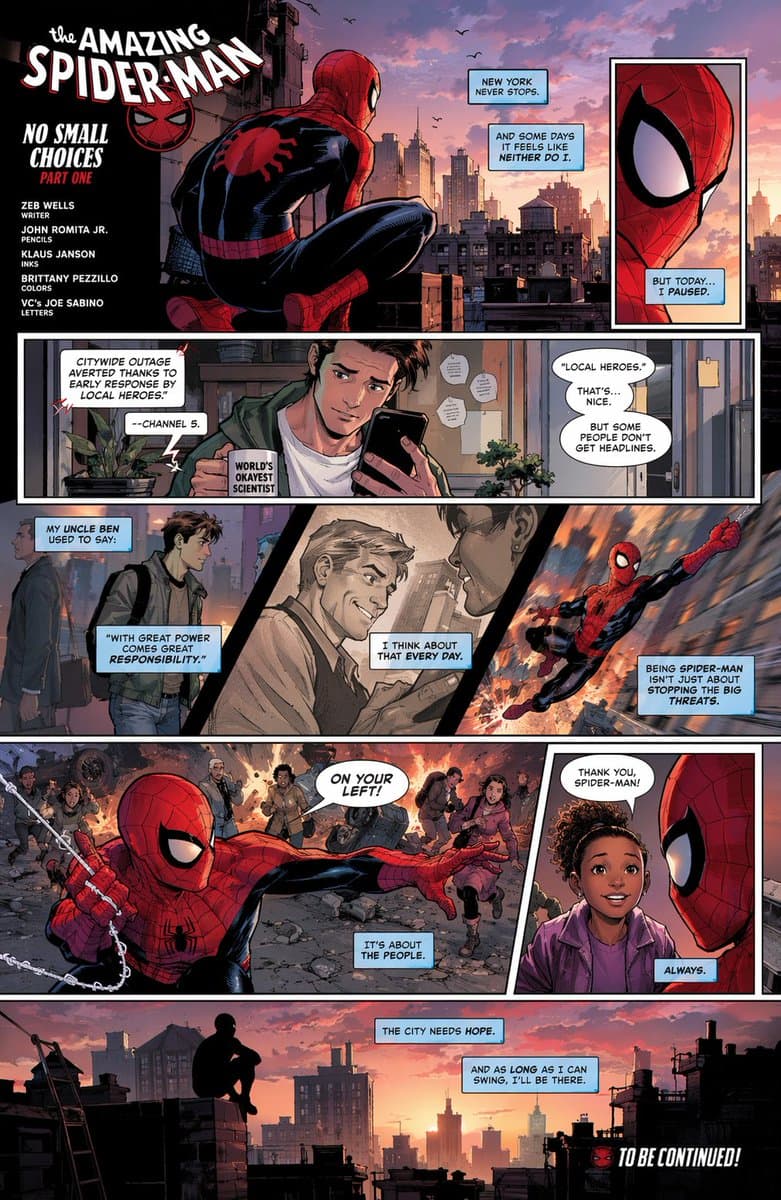 Full-Page Superhero Comic Layout - AI image template preview