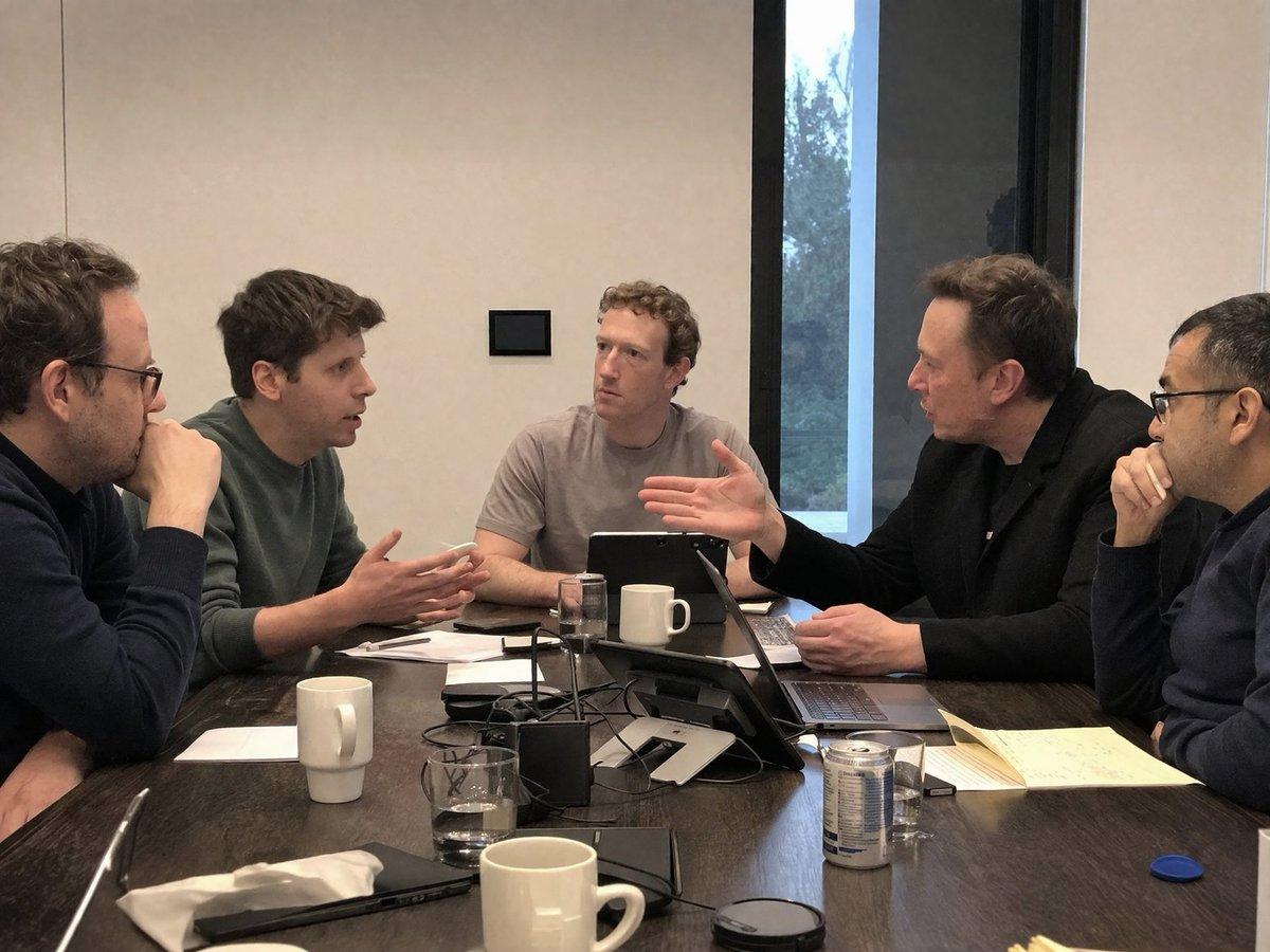 Tech Billionaire Boardroom Meeting - AI image template preview