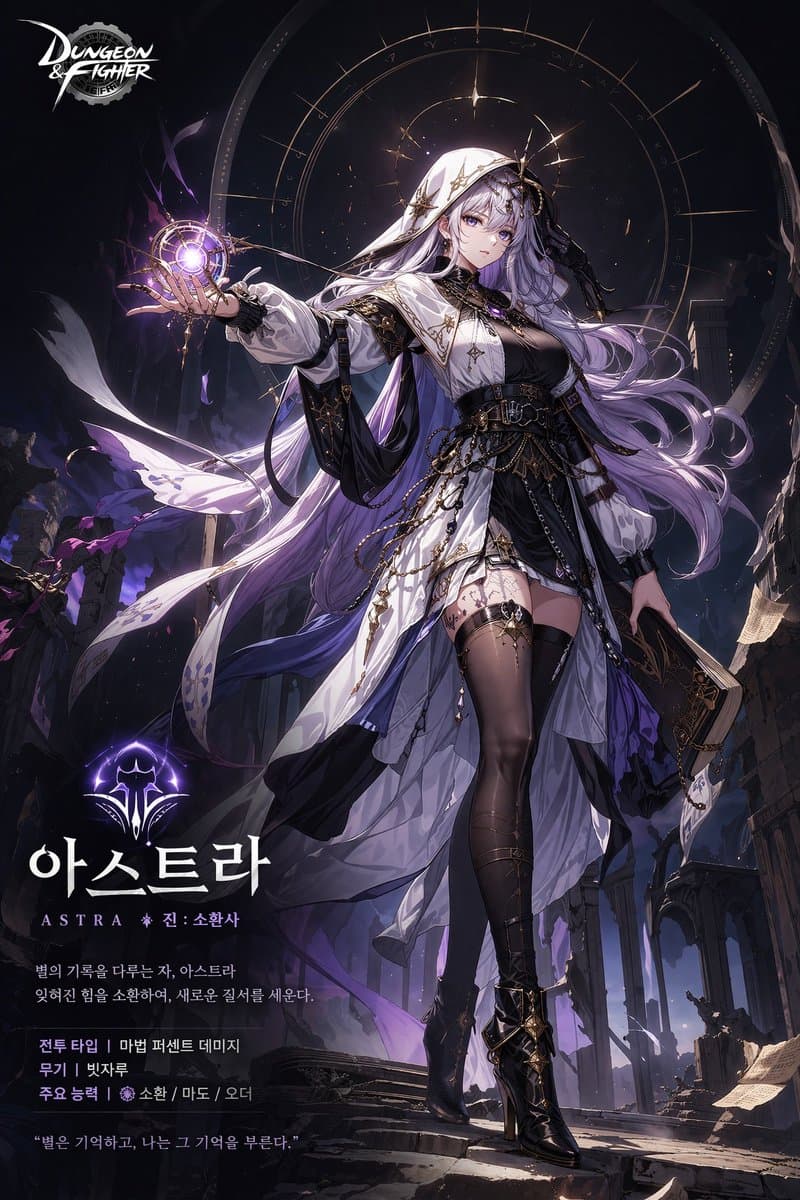Anime Game Character Promo Poster - AI image template preview