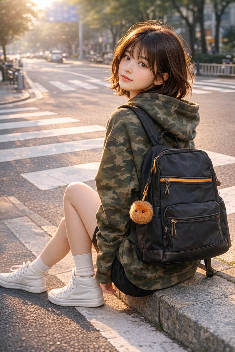 Urban Street Style Character Study - AI image template preview