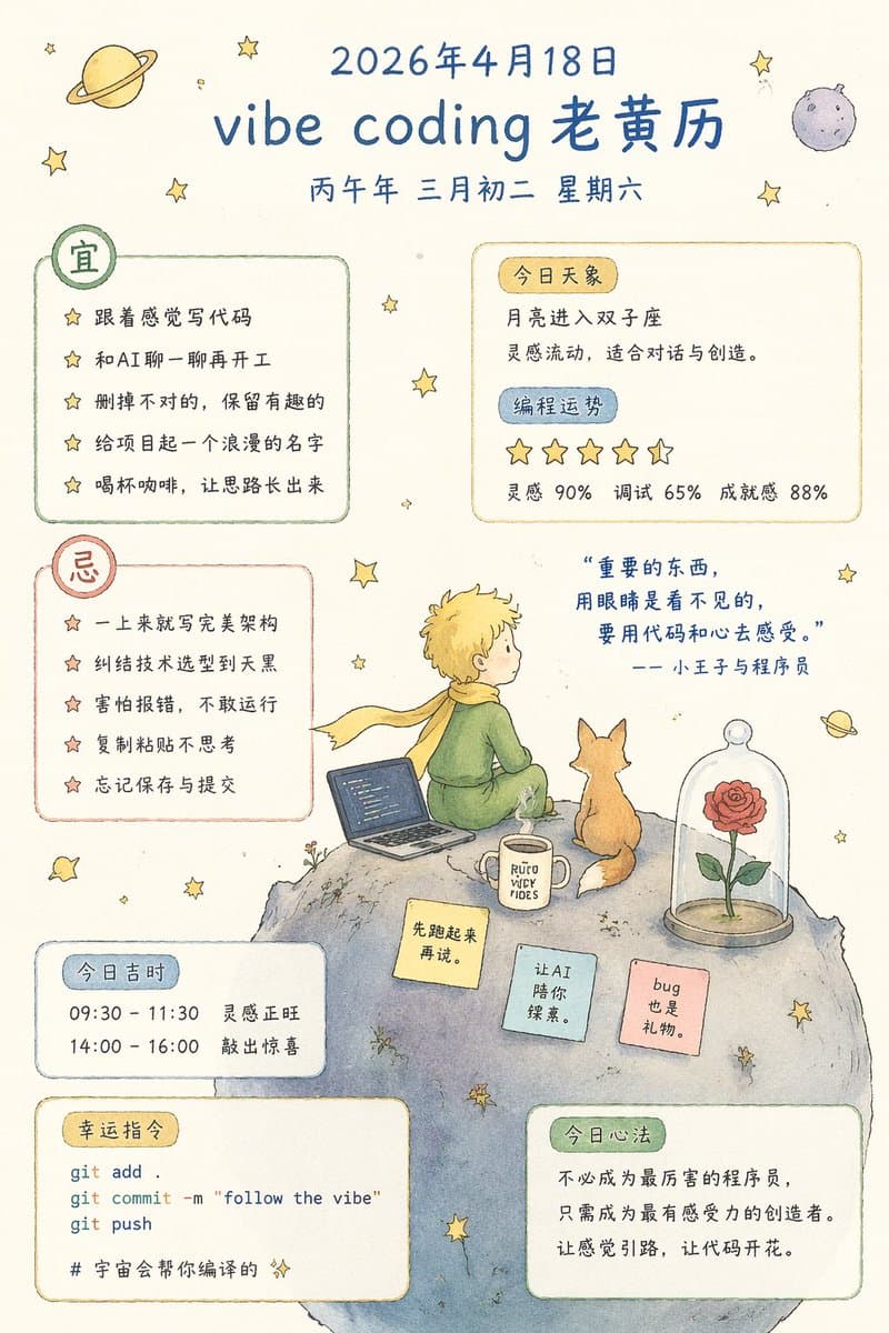 Whimsical Programmer Almanac Infographic - AI image template preview