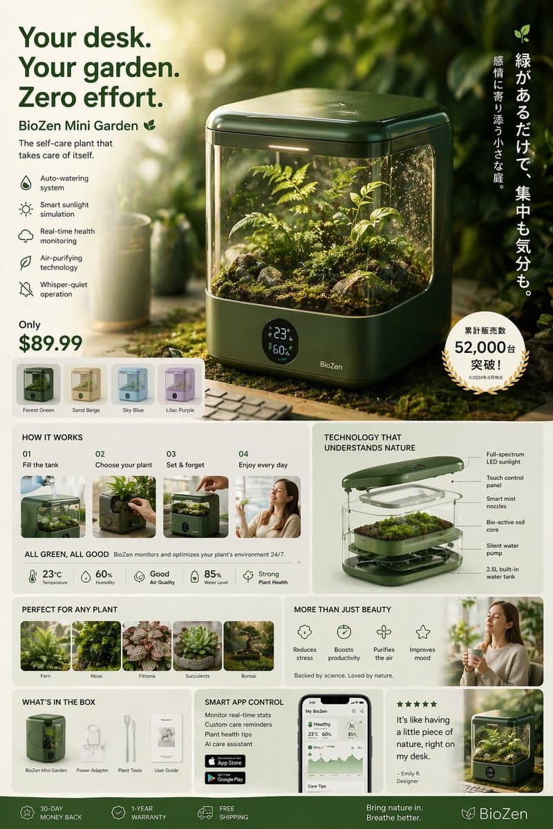Futuristic Japanese product advertisement - AI image template preview