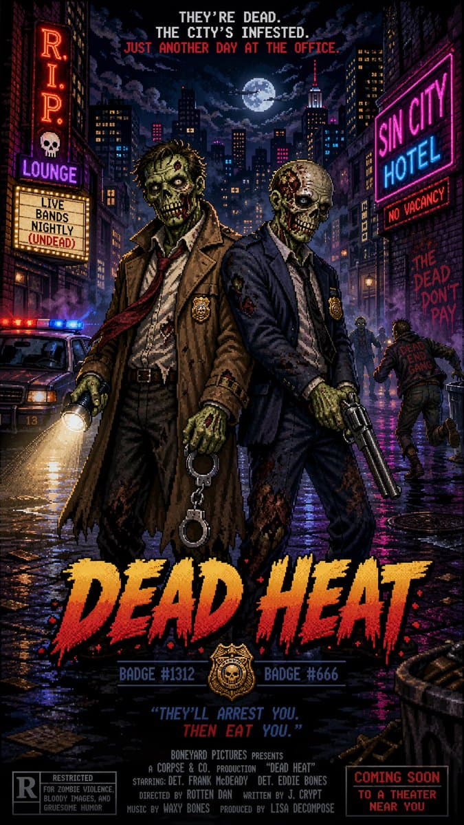Pixel Art Movie Poster Prompt - AI image template preview
