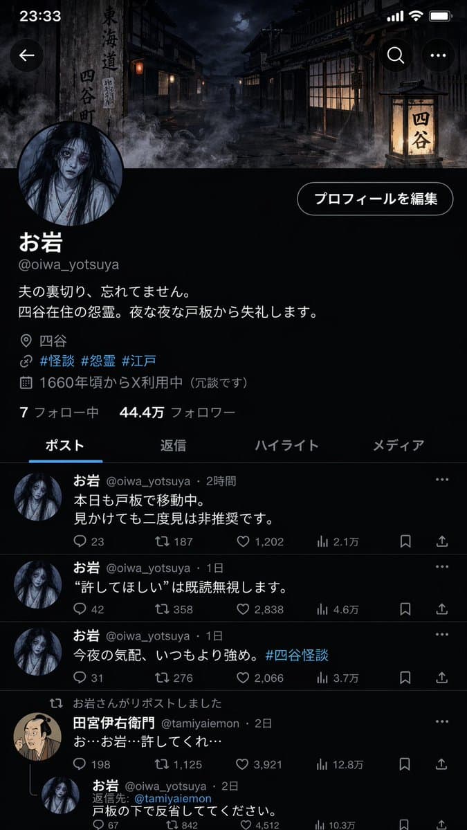 Folklore Character Social Media Profile - AI image template preview