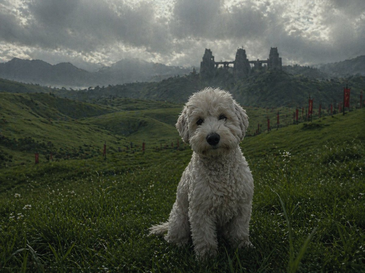 Pet in Cinematic Scene - AI image template preview