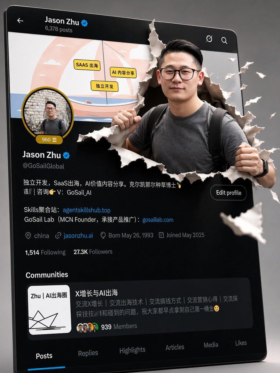 3D Pop-out Profile Page Illustration - AI image template preview