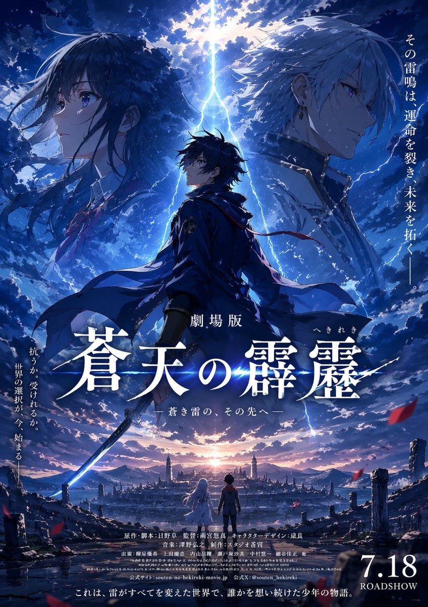 Fictional Anime Movie Poster - AI image template preview