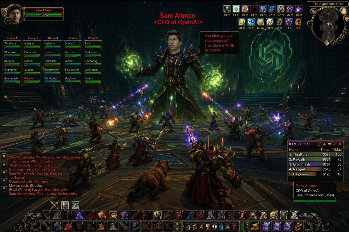 World of Warcraft Style Raid - AI image template preview