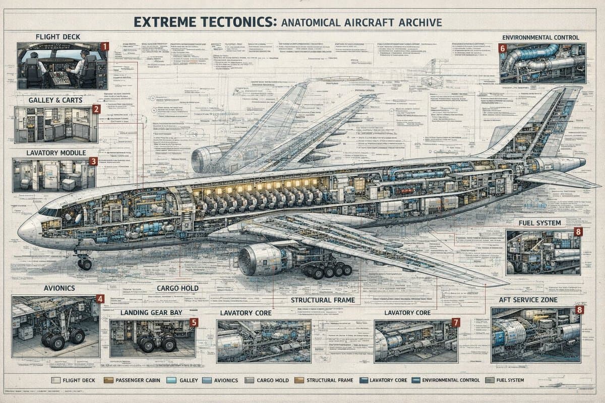 Aircraft Cutaway Archive Poster - AI image template preview
