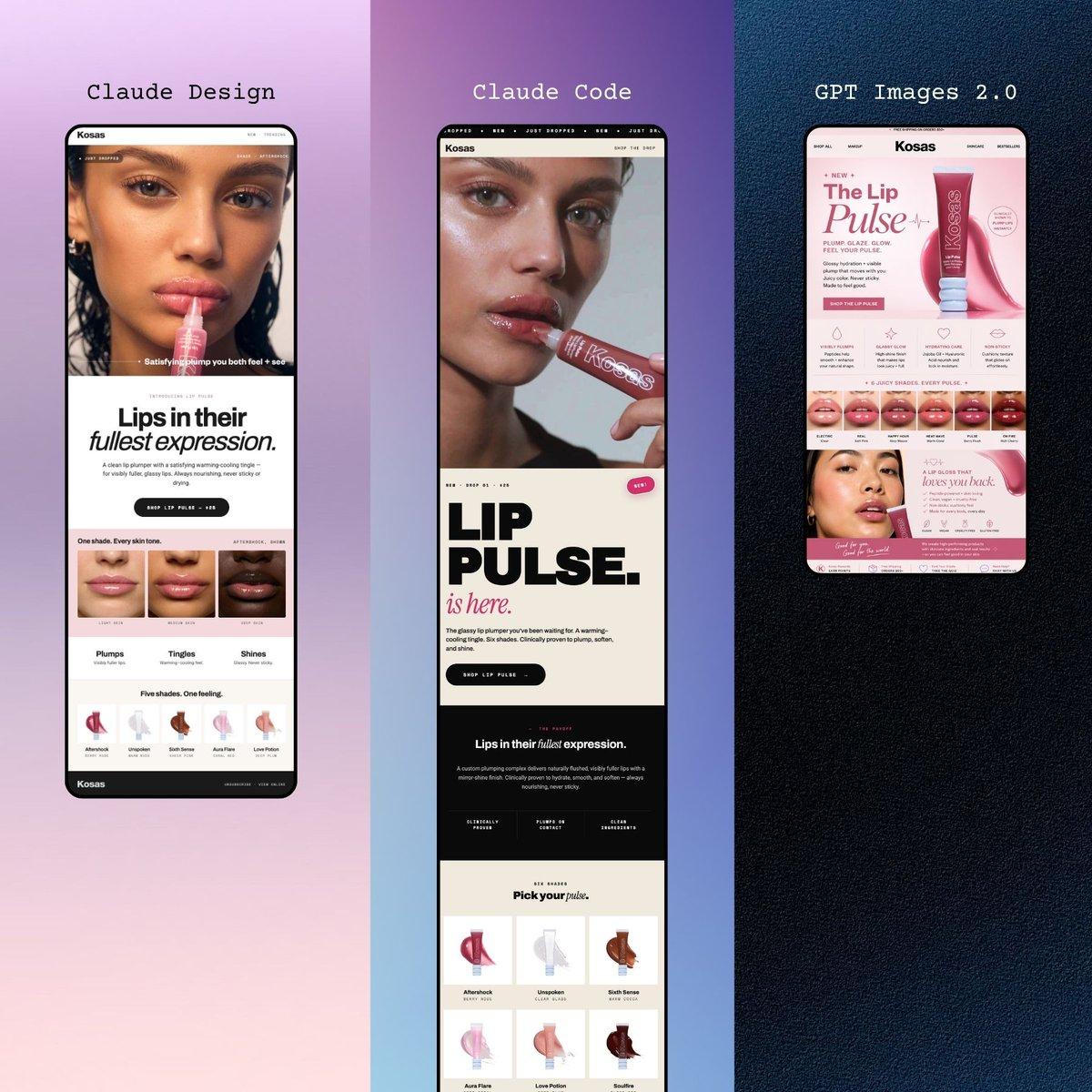 Three Beauty Mobile Landing Pages preview