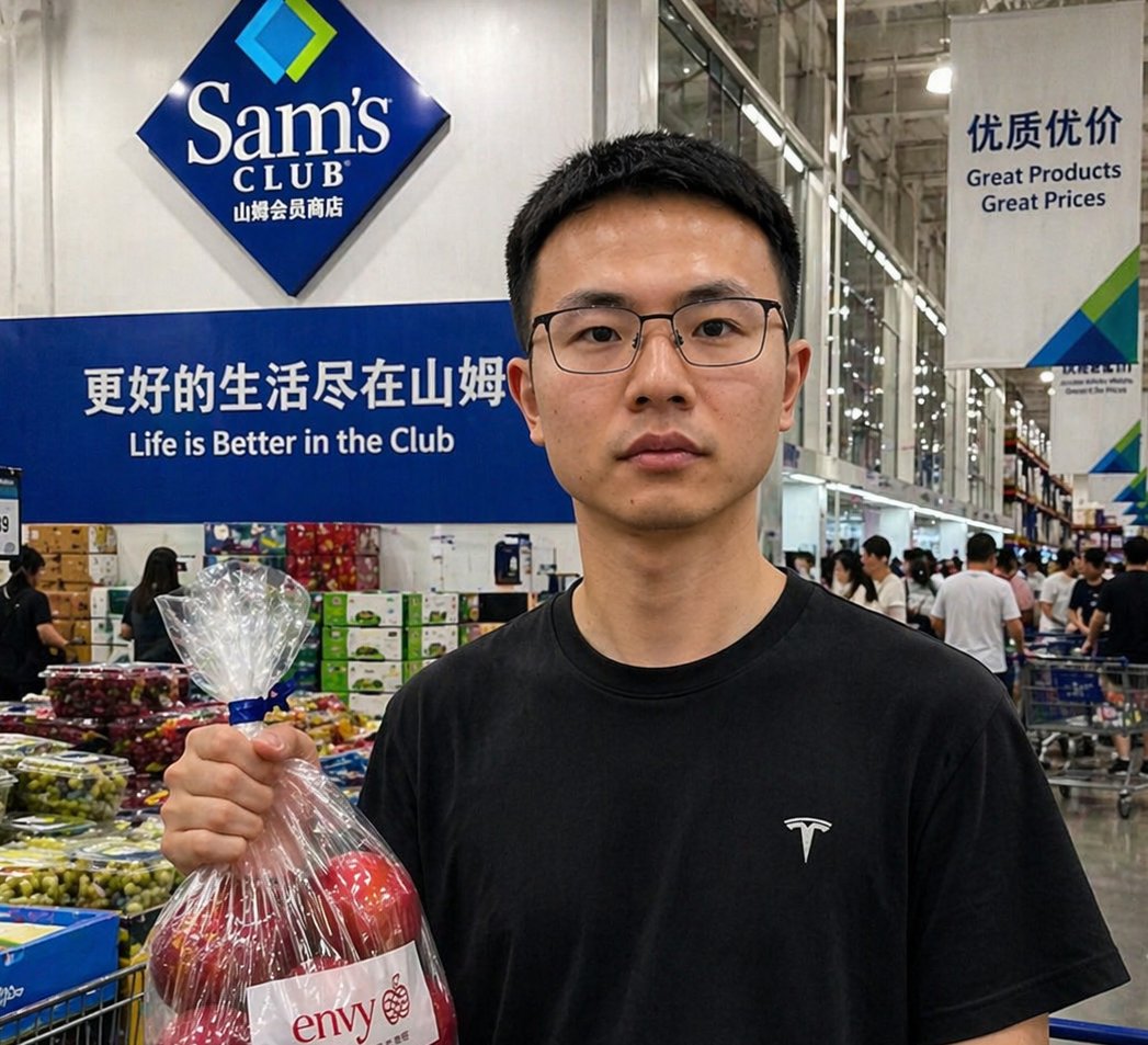 Realistic Sam's Club Shopping Snapshot - AI image template preview