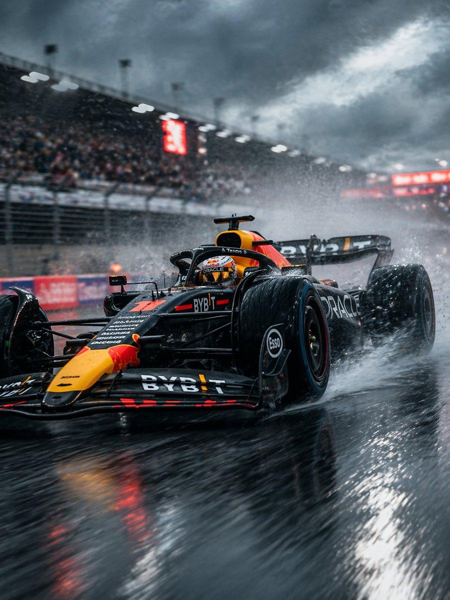 Rain-Soaked Formula Race Car Action preview