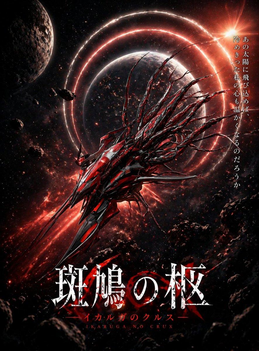 Crimson Space Opera Key Visual - AI image template preview