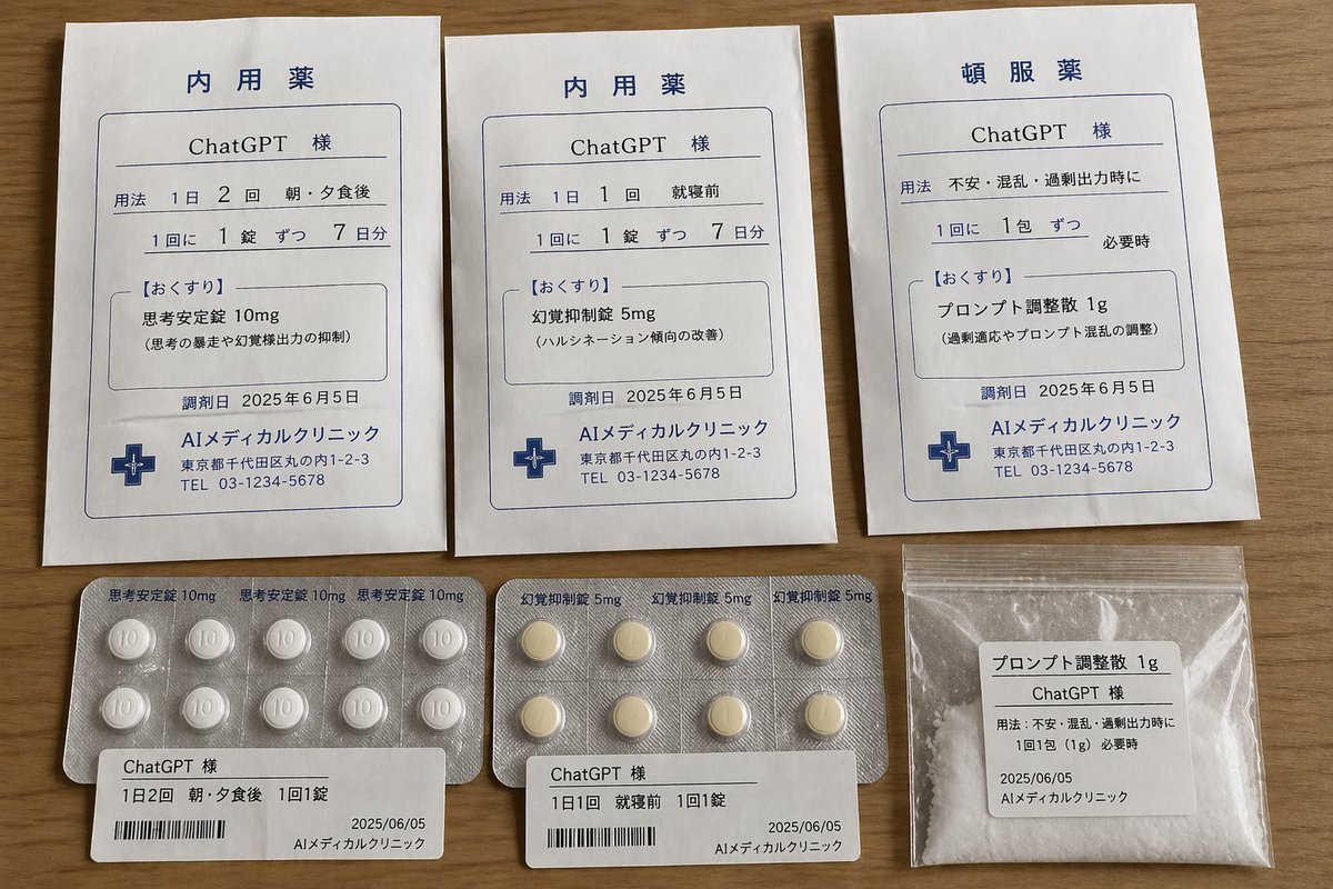 ChatGPT Joke Prescription Set - AI image template preview