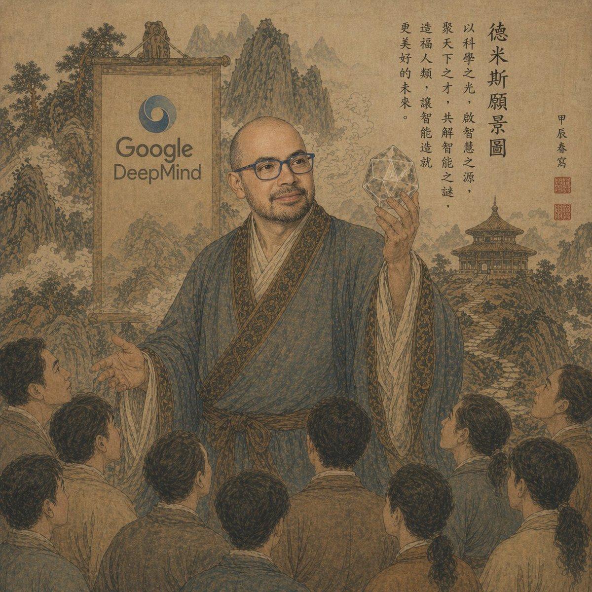 Ancient Scroll Google DeepMind Vision - AI image template preview
