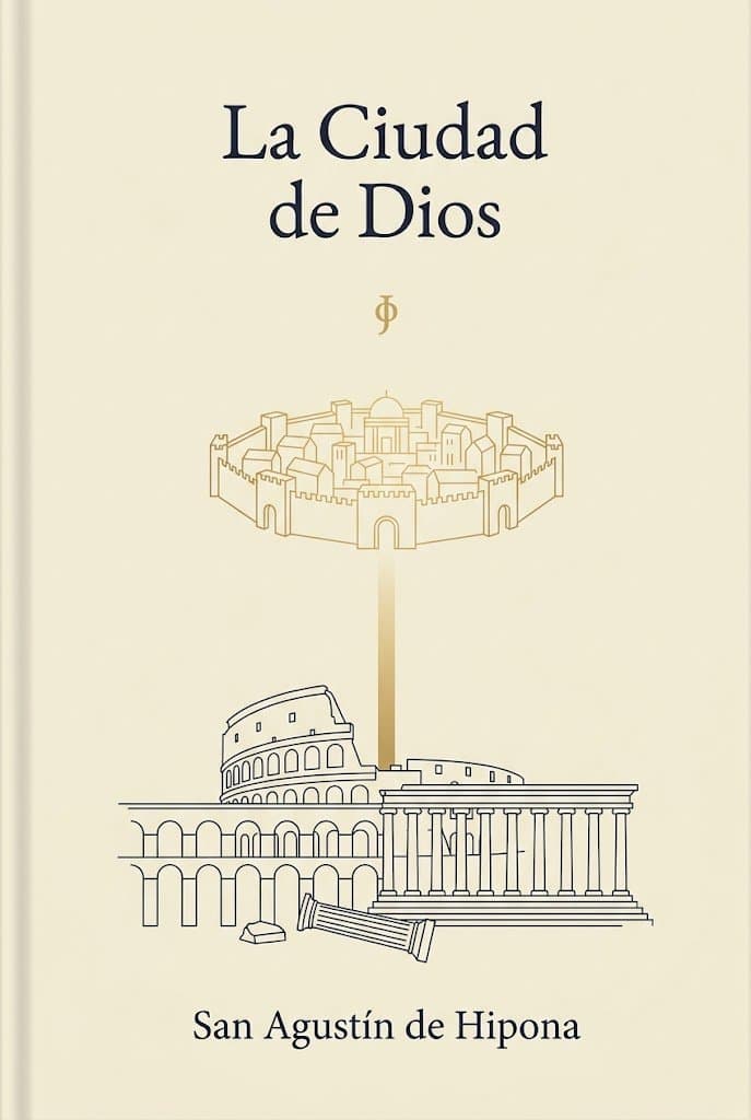Minimalist Saint Augustine Book Cover - AI image template preview