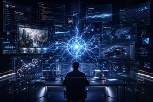 Premium Futuristic AI Workspace preview