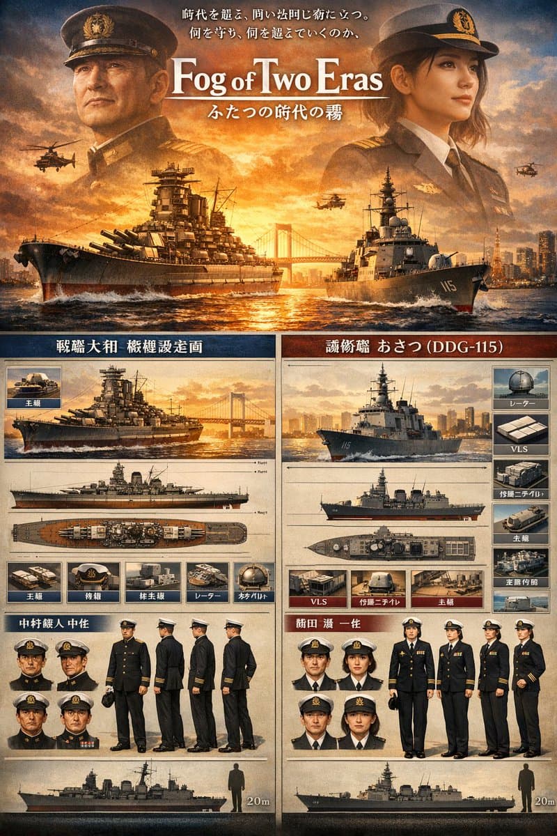 Two-Era Naval Comparison Poster preview