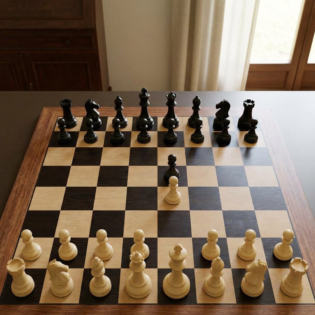 Realistic Chess Opening Photo - AI image template preview