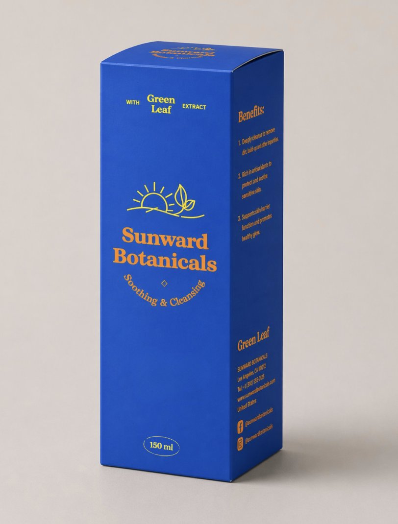 3D Product Box Dieline Visualization - AI image template preview