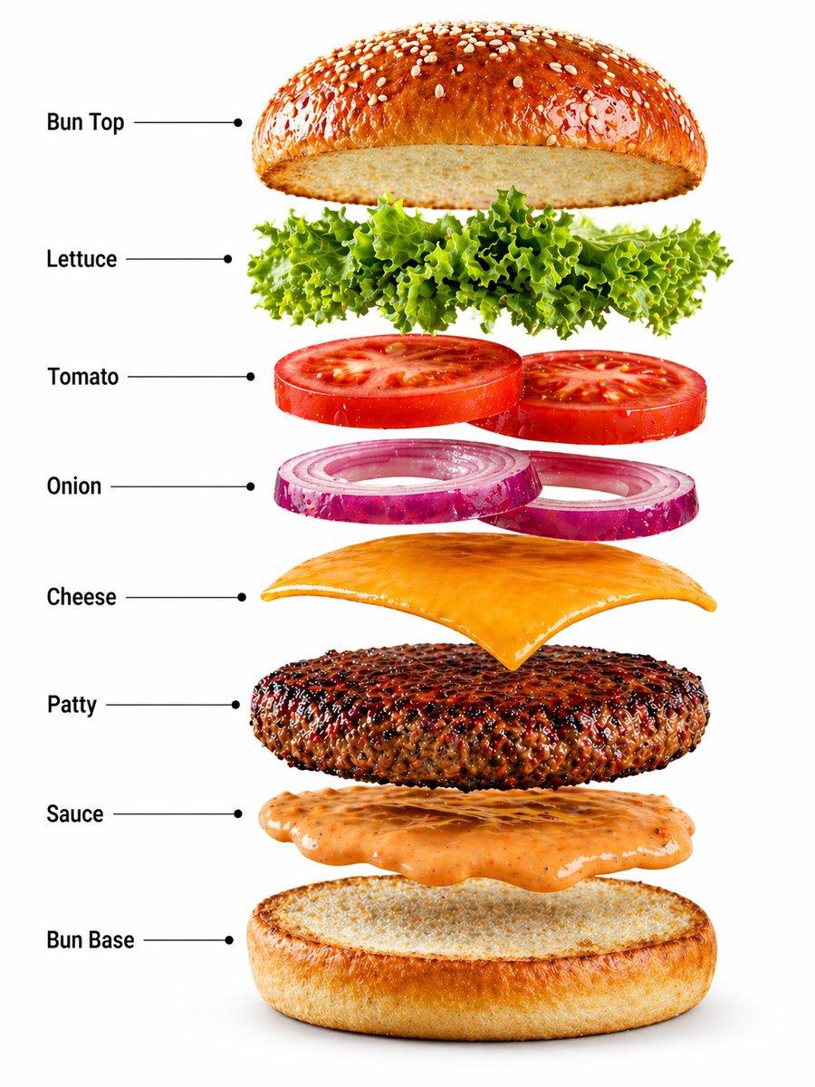 Gourmet Burger Commercial Photography - AI image template preview