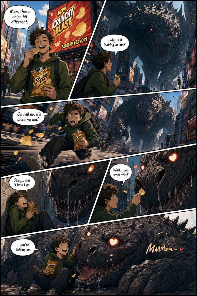 American Comic Strip Template - AI image template preview
