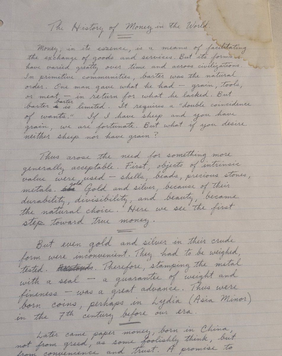 Handwritten Historical Essay - AI image template preview